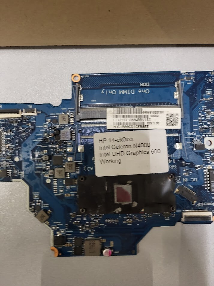 HP 14-ck0xxx Laptop Motherboard - Intel Celeron N4000 UHD Graphics 600 Working