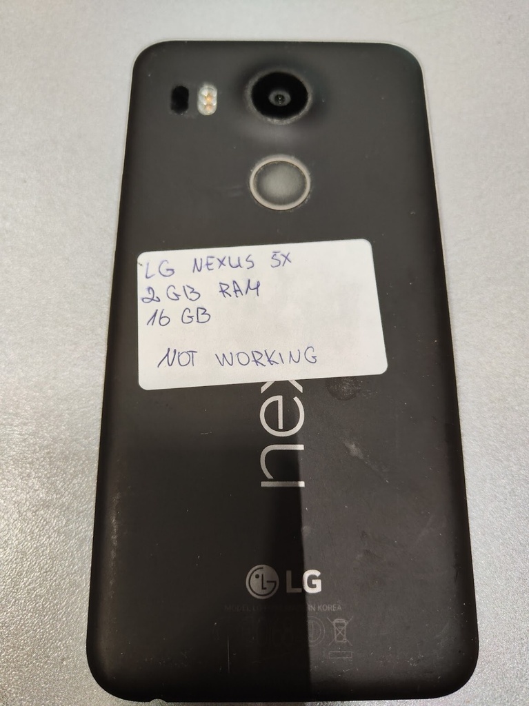 LG Nexus 5X 16GB Smartphone Black Not Working Untested For Parts