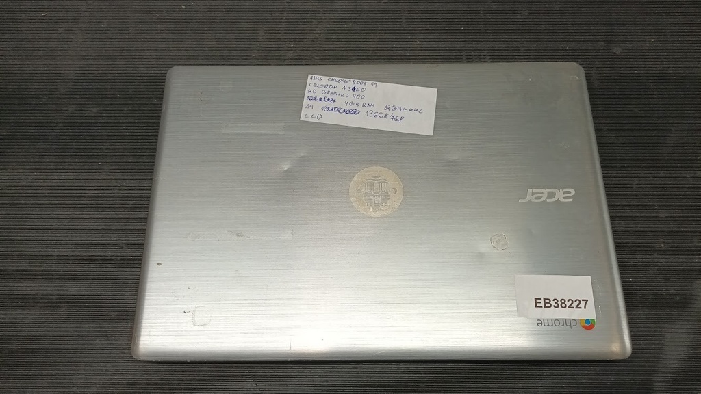 Used Acer Chromebook 14 - Celeron N3160, 32GB eMMC – Working, Damaged LCD