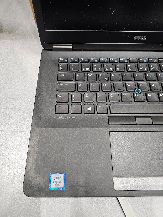Dell Latitude E7470 Laptop Palmrest & Display - No Motherboard, Buttons Missing