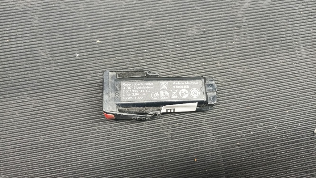 Bosch 3.6V 1.3Ah Li-Ion Battery 2 607 336 511 G2 – Not Working, For Parts