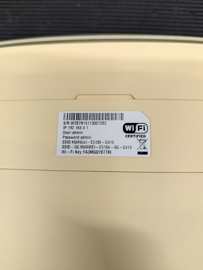 Huawei E5186-C418 4G LTE Router –  Used Working