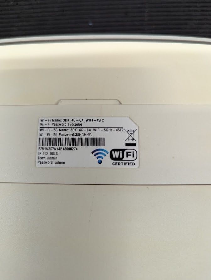 Huawei 3DK 4G-CA  LTE Router –  Used Working