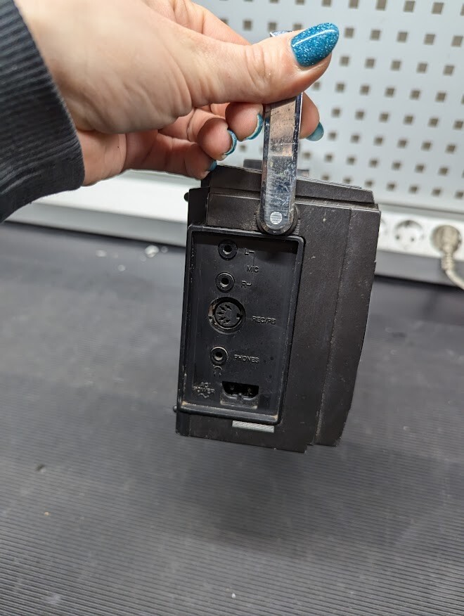 TOSHIBA CASSETTE RECORDER RADIO RT-SF1 BLACK 1985 Used Working