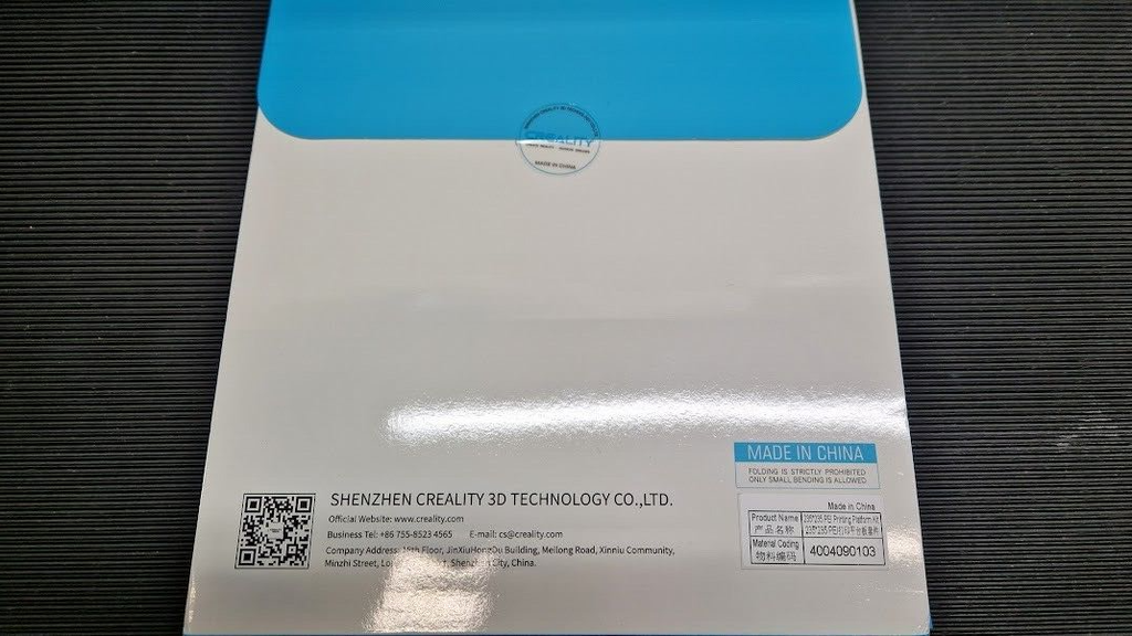 Creality Glass Build Plate 265x250x8mm - New Open Box