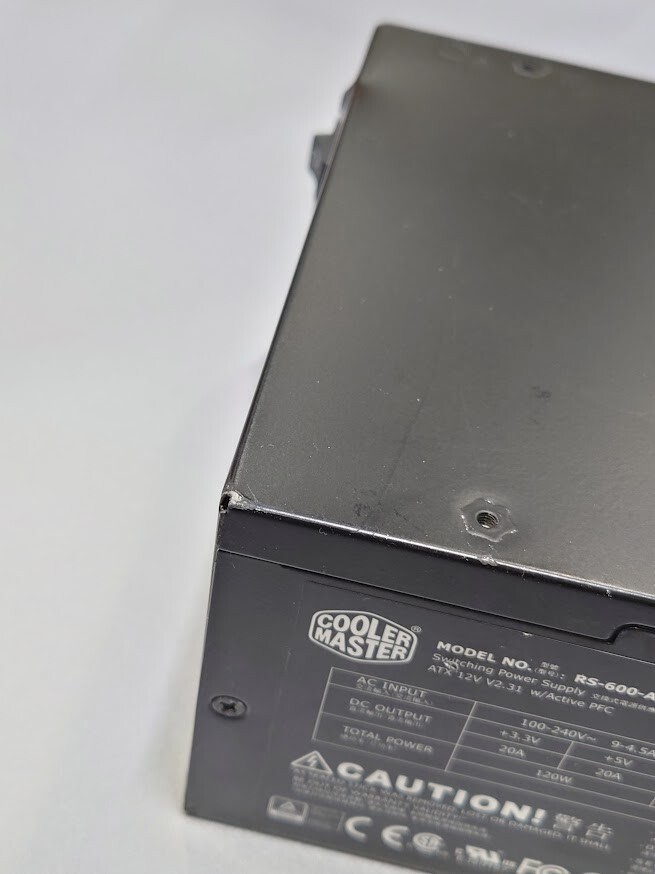 Cooler Master RS-600-ACAA-B1 600W Switching Power Supply Used Working