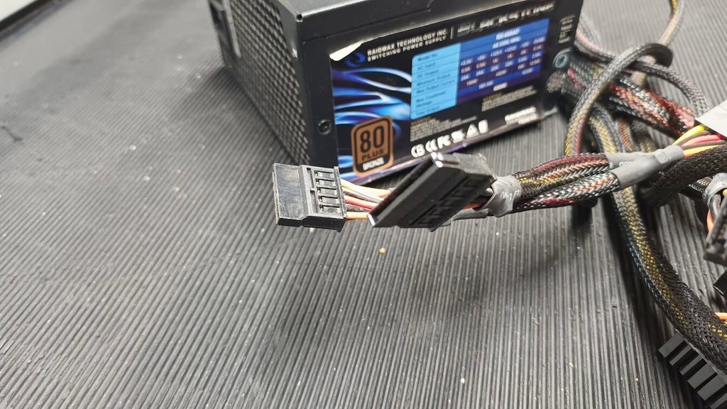 Raidmax BlackStone RX-600AF 600W Power Supply Without Power Cord Used Working