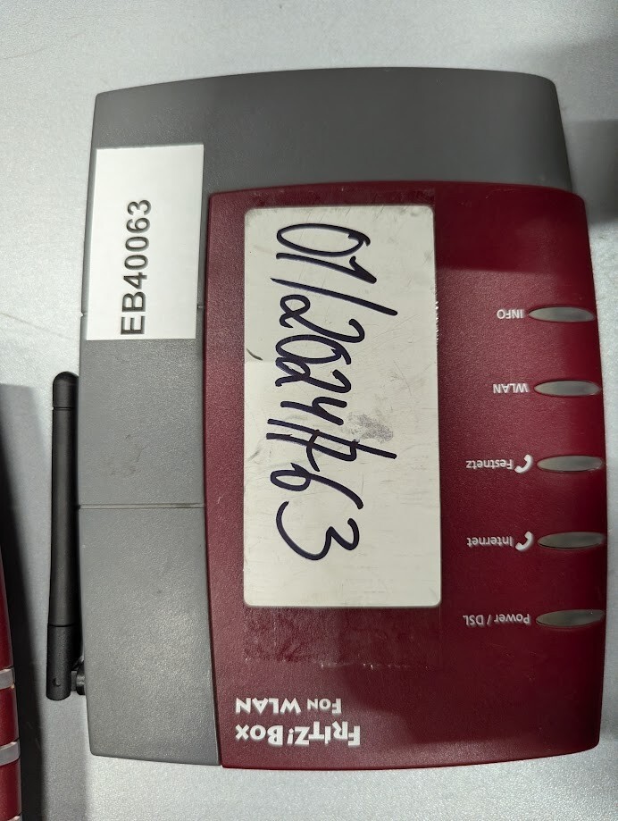 Fritz box Fon WLAN 7170 Router Working No attachments Can't reset by IP Address