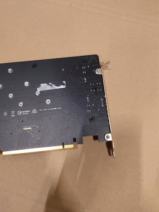 ASUS Hyper M.2 X16 Gen 4 PCIe Expansion Card Not Working For Parts