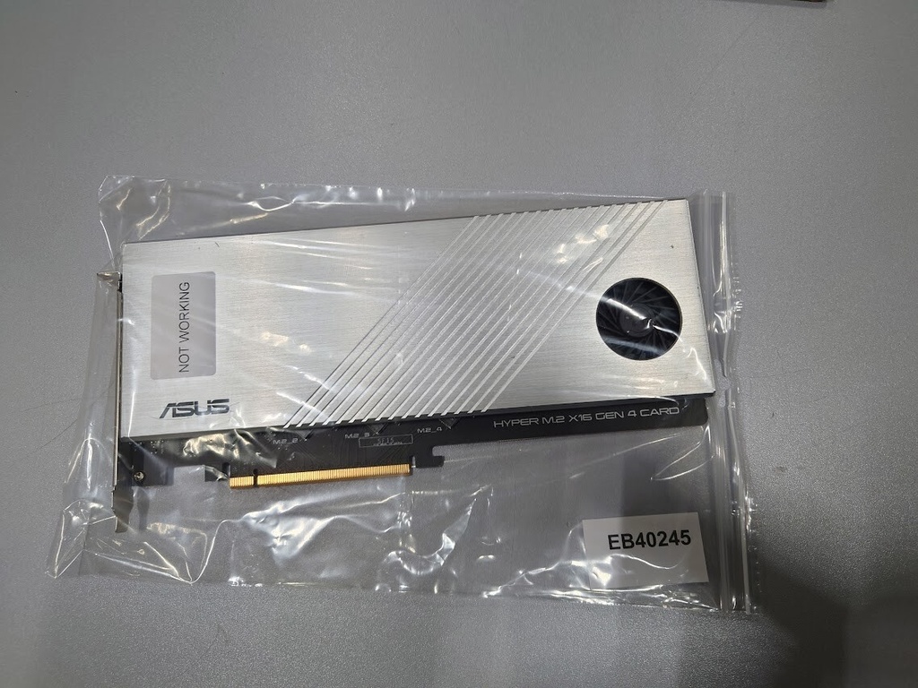 ASUS Hyper M.2 X16 Gen 4 PCIe Expansion Card Not Working For Parts