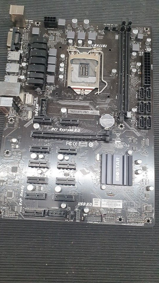 BIOSTAR TB250-BTC-PRO INTEL MOTHERBOARD DDR4 For Parts