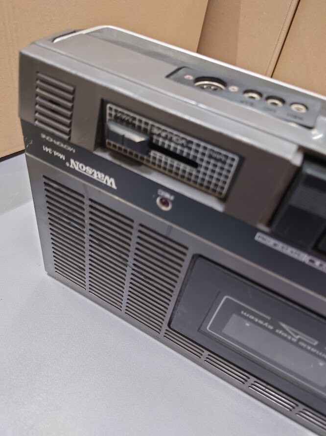 LOT OF 2 Vintage Hitachi & Watson Cassete Players Untested For Parts