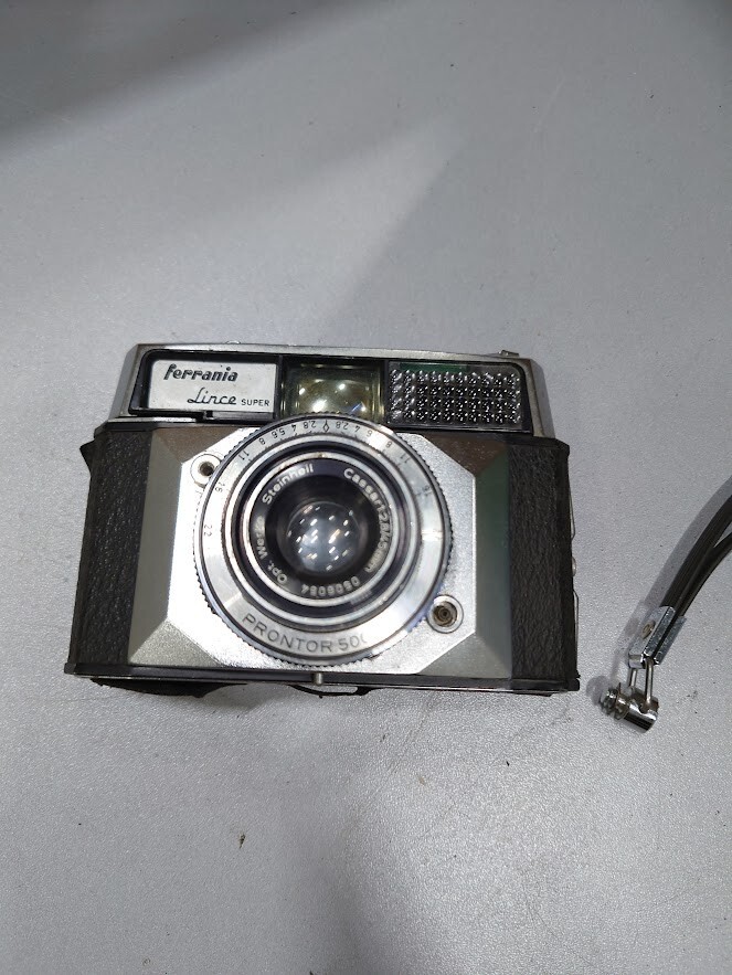 Vintage Ferrania Lince Super Prontor 500 LK Camera 1:2.8/45mm Not Working For Pa