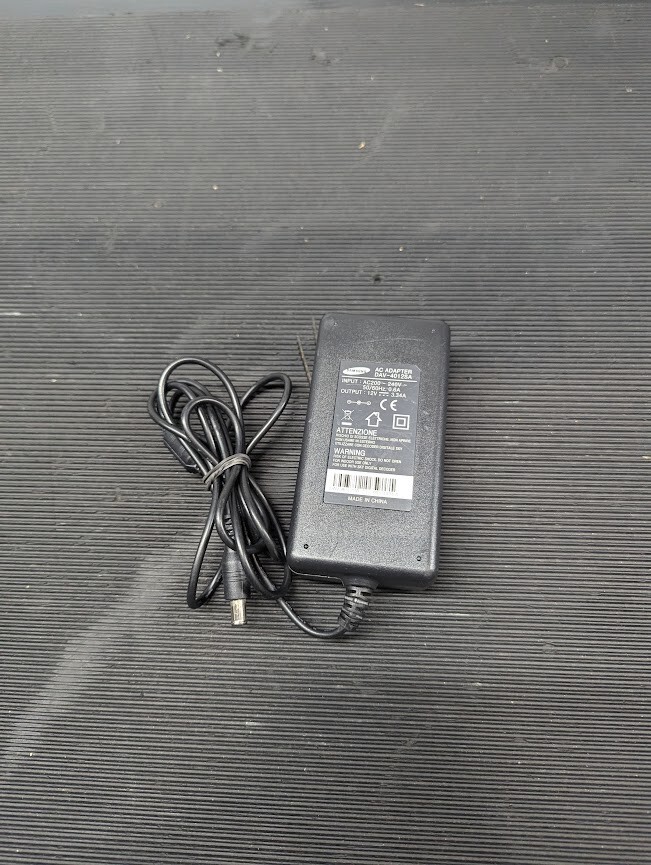 SAMSUNG DAV-4012SA AC Adapter 12.0V 3.34A Used Working Without Power Cord