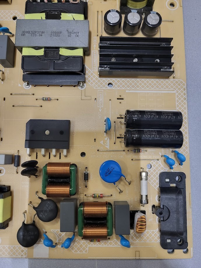 Power Supply Board TPV 715GA018-P01-006-003 S - Untested, For Parts/Repair