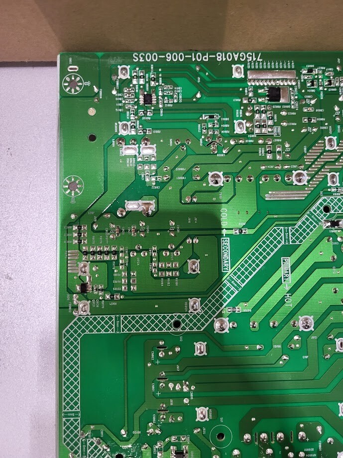 Power Supply Board TPV 715GA018-P01-006-003 S - Untested, For Parts/Repair