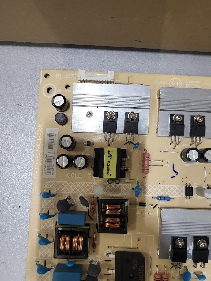 TPV Power Supply Board 715G9324-P02-001-003M - Untested, For Parts/Repair