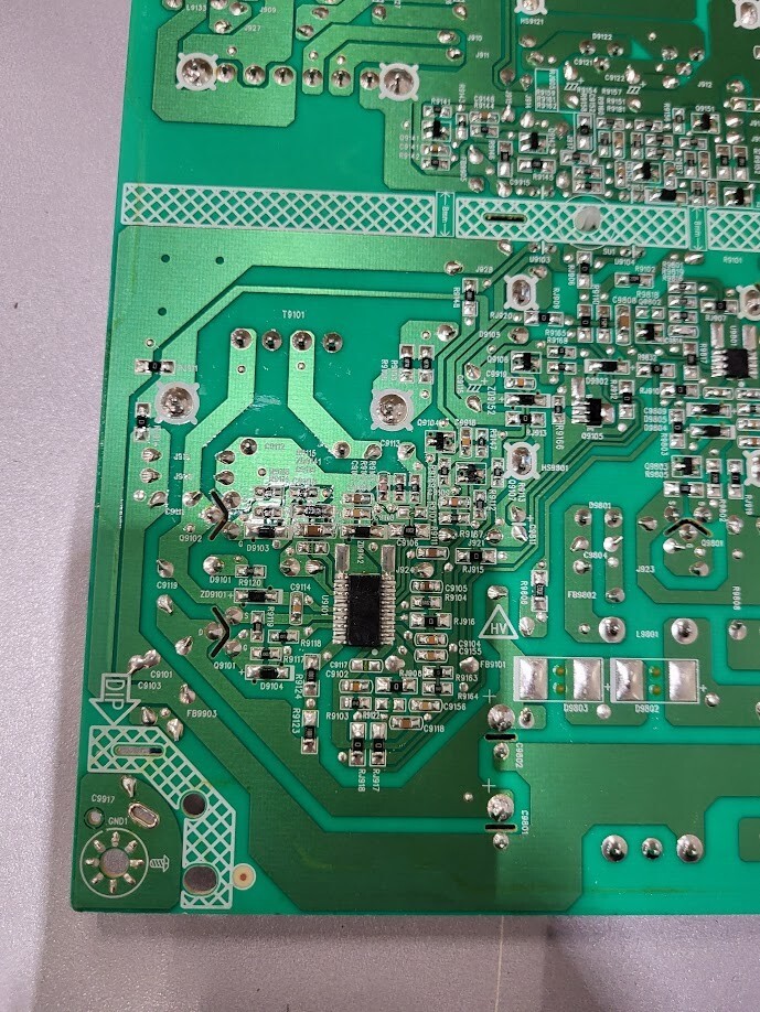 TPV Power Supply Board 715G9324-P02-001-003M - Untested, For Parts/Repair