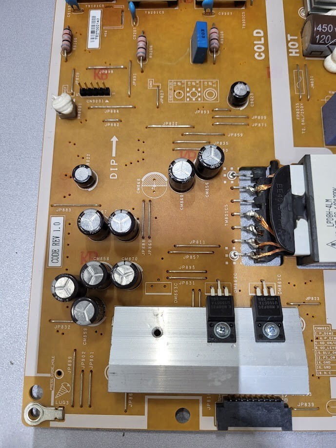 Samsung Power Supply Board L48X1T-ESM - Untested, For Parts/Repair