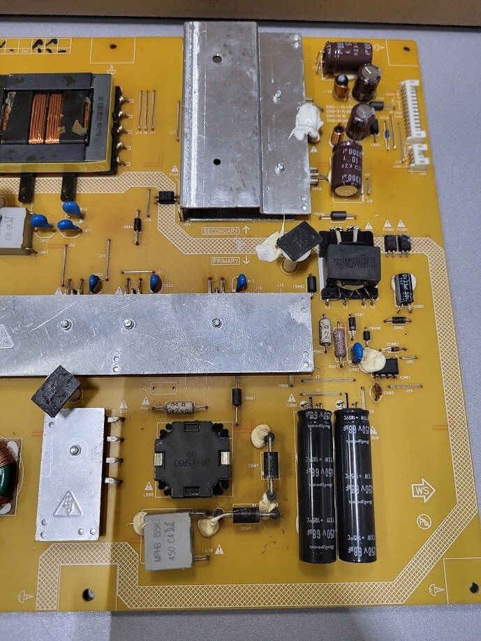 Delta DPS-214CP Power Supply Board - Untested, For Parts/Repair