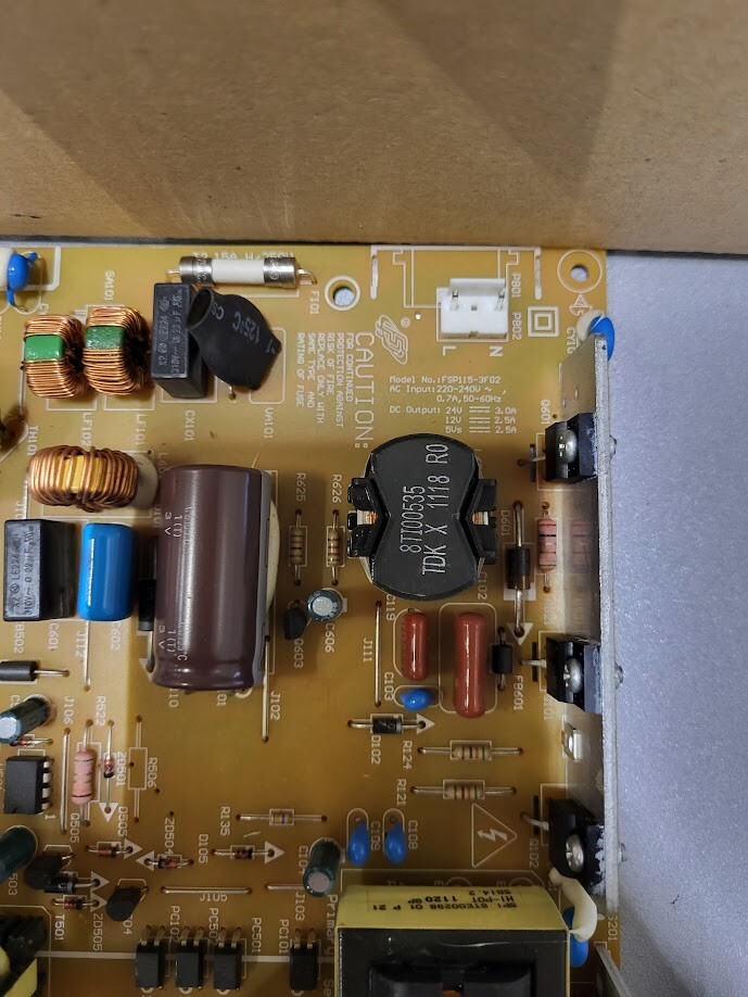 FSP115-3F02 Power Supply Board - Untested, For Parts/Repair