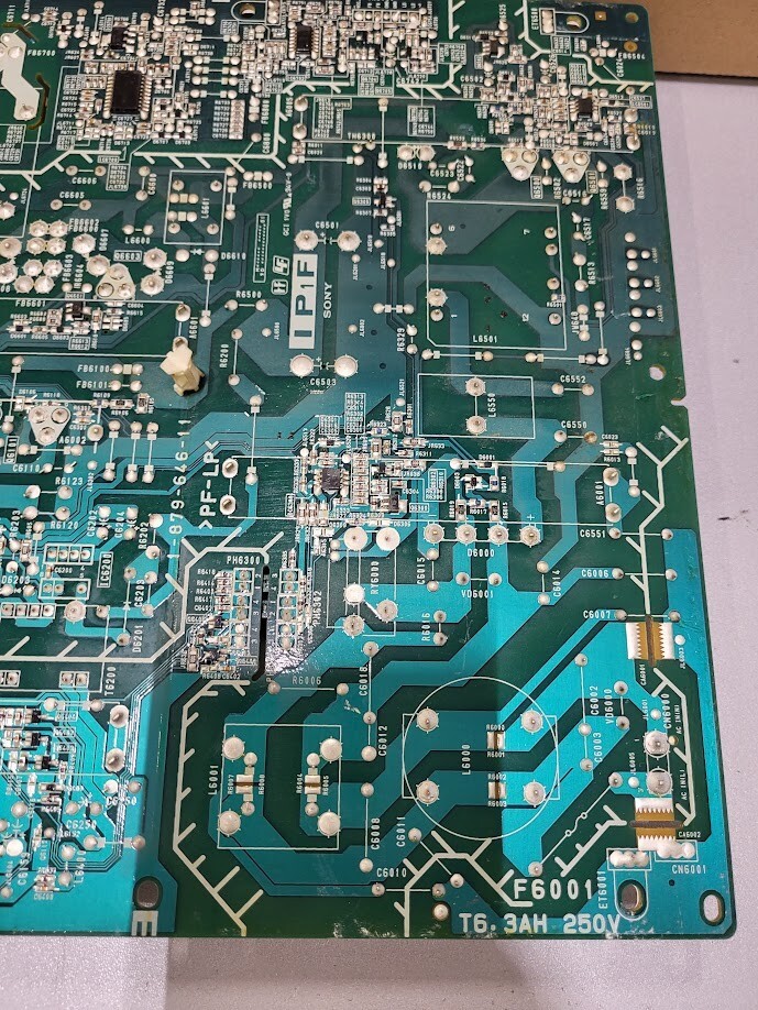 Power Supply Board with F6001 T6.3AH 250V Fuse & Coil Assembly – Parts Untested