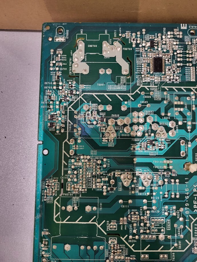 Power Supply Board with F6001 T6.3AH 250V Fuse & Coil Assembly – Parts Untested