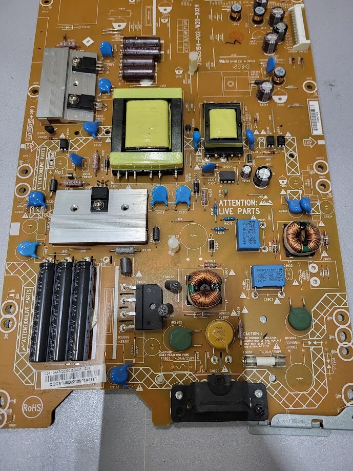 715G5194-P02-W20-002H Green Power Board – Ideal for Parts or Repair Untested