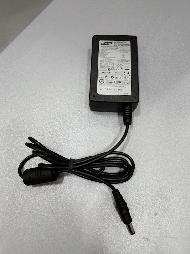 Samsung DA-24B12-FAB AC/DC Adapter 12V 2A Used Working Without Power Cord