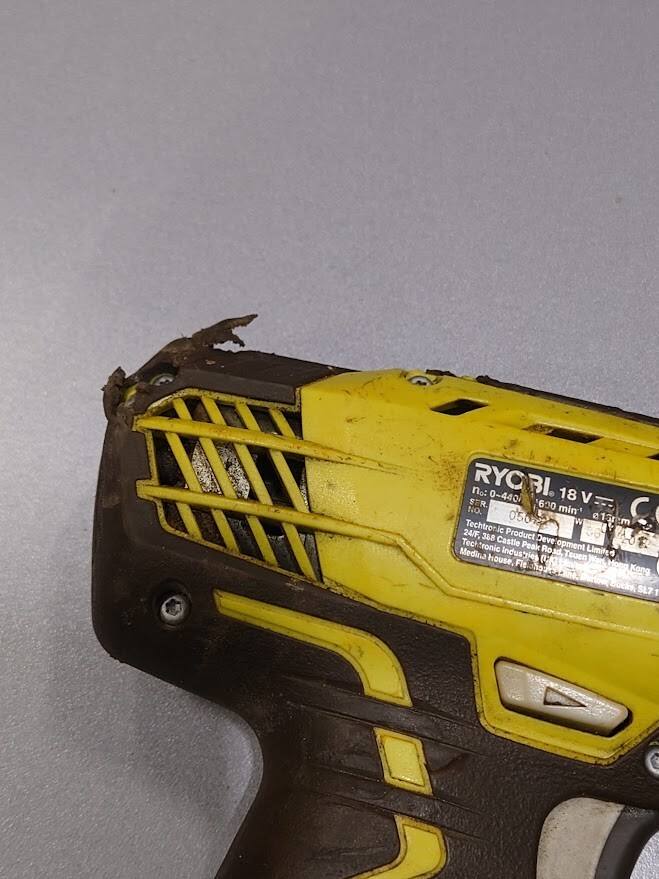 Ryobi RCD1802 18V Cordless Drill Driver Not Working For Parts Without Battery
