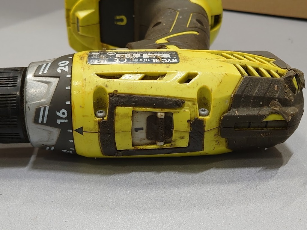 Ryobi RCD1802 18V Cordless Drill Driver Not Working For Parts Without Battery