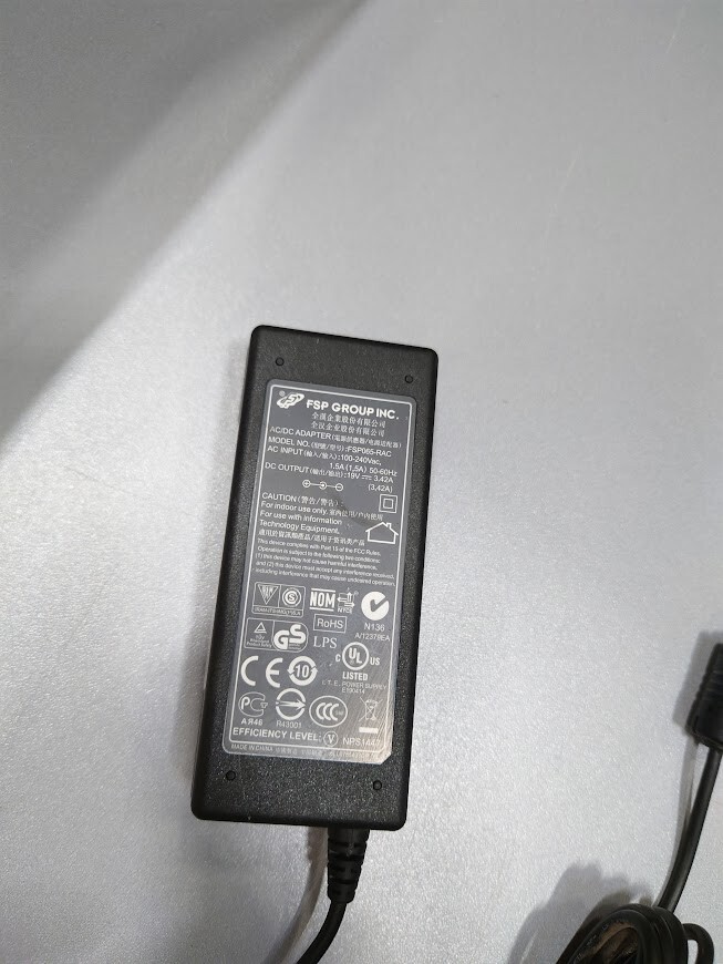 FSP FSP065-RAC AC/DC Adapter 19.0V 3.42A Used Working Without Power Cord