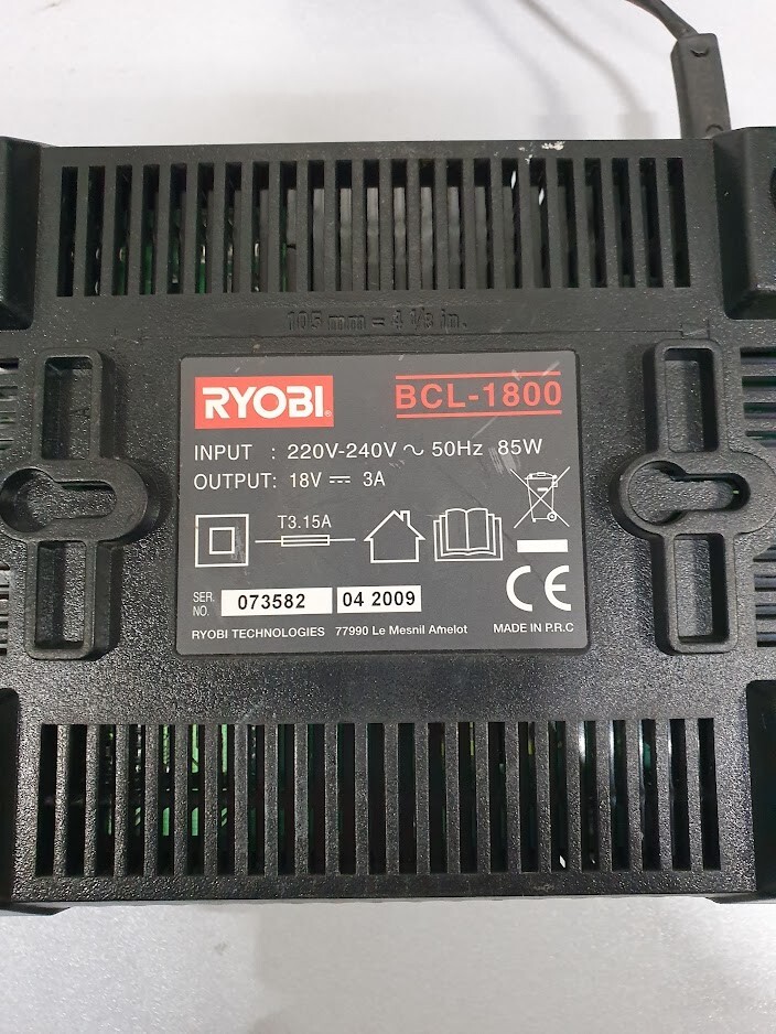 Ryobi BCL-1800 18V Battery Charger - Not Working, For Parts or Repair, ONE+