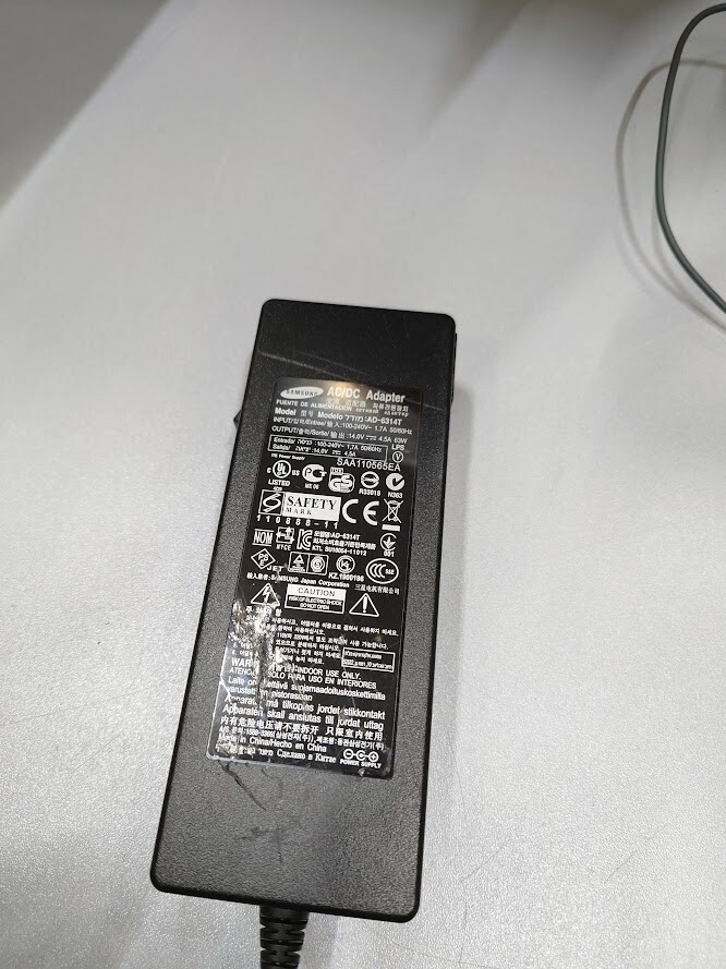 Samsung DA-6314T AC/DC Adapter 14.0V 4.5A Used Working Without Power Cord