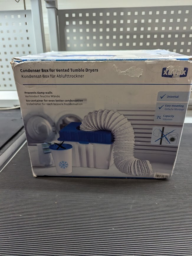 Universal Condenser Box for Vented Tumble Dryers - 7L Capacity Used Working