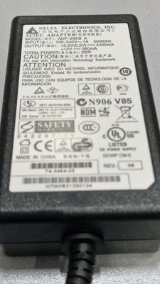 Delta ADP-29EB A AC/DC Adapter 12V 560mA Used Working Without Power Cord
