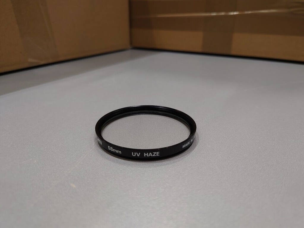 Marumi, 58 mm UV Haze Made In Japan Lens Filter Used