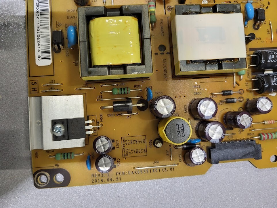 LGP32-14PL1 PLDC-L306A Power Supply Board - Fully Functional Tested