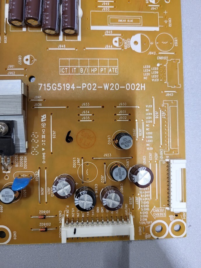 715G5194-P02-W20-002H Power Supply Board - Fully Functional Tested Working