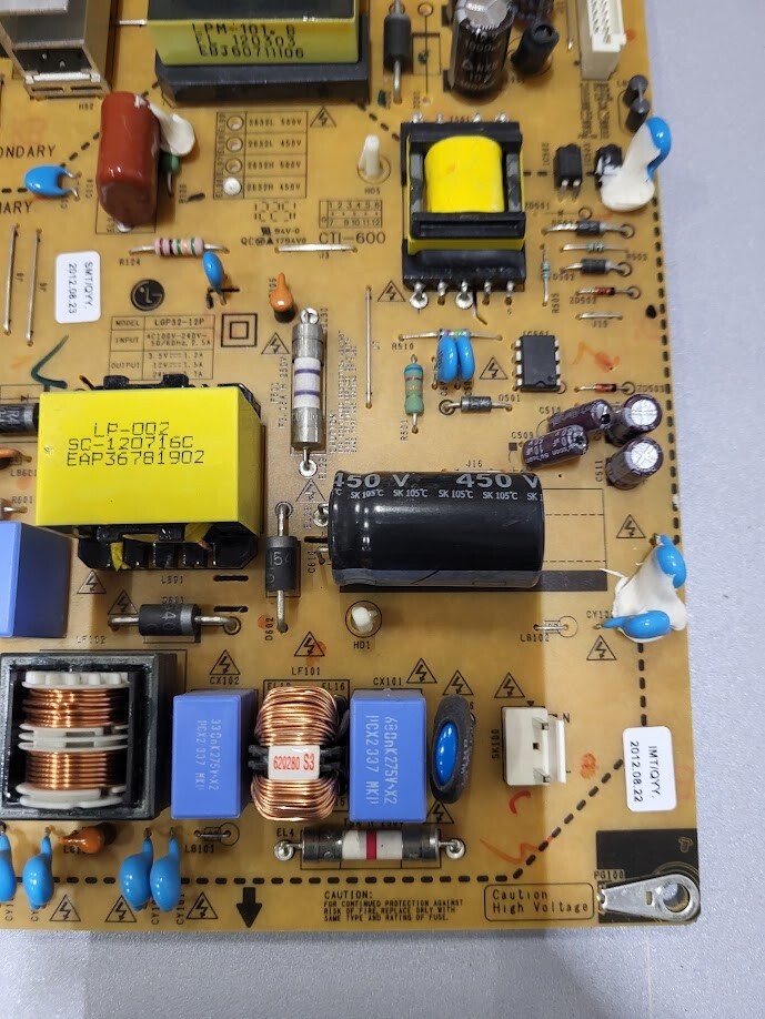 LG LGP32-12P Power Supply Board Fully Functional – Tested and Working