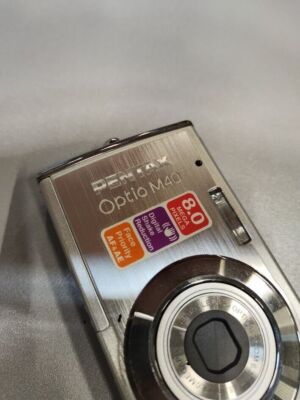 Pentax Optio M40 8.0MP Digital Camera 3X Optical Zoom Silver Not Working