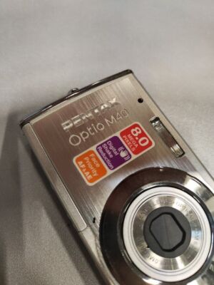 Pentax Optio M40 8.0MP Digital Camera 3X Optical Zoom Silver Not Working