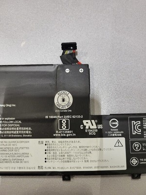Lenovo L19M3PD6 Notebook Battery 11.52V 4490mAh 51Wh – Used, Fully Functional