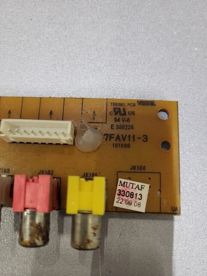 Teknel PCB 7FAV11-3 VESTEL Board - Untested, Sold As-Is