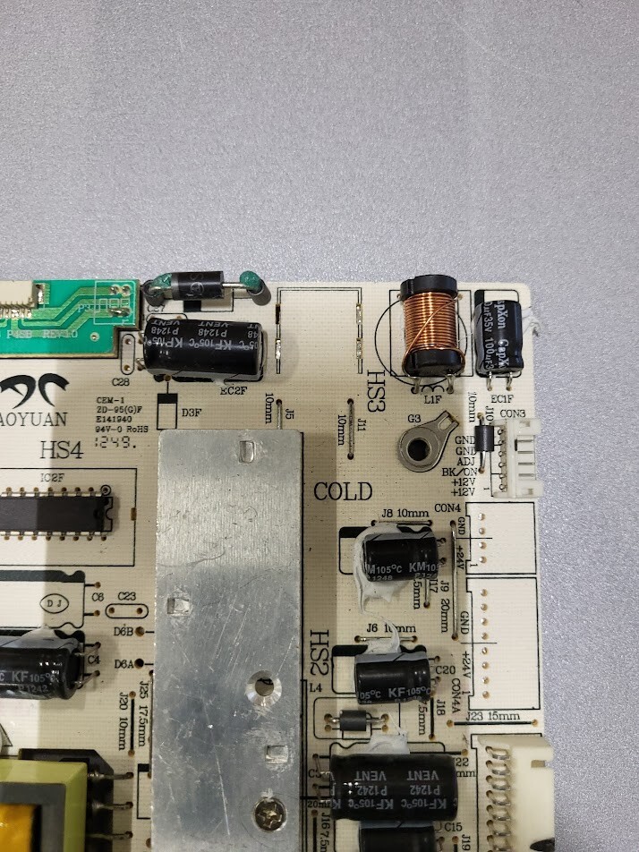 AY069D-4SF08 P4SB REV 1.0 Power Board - Tested & Fully Working