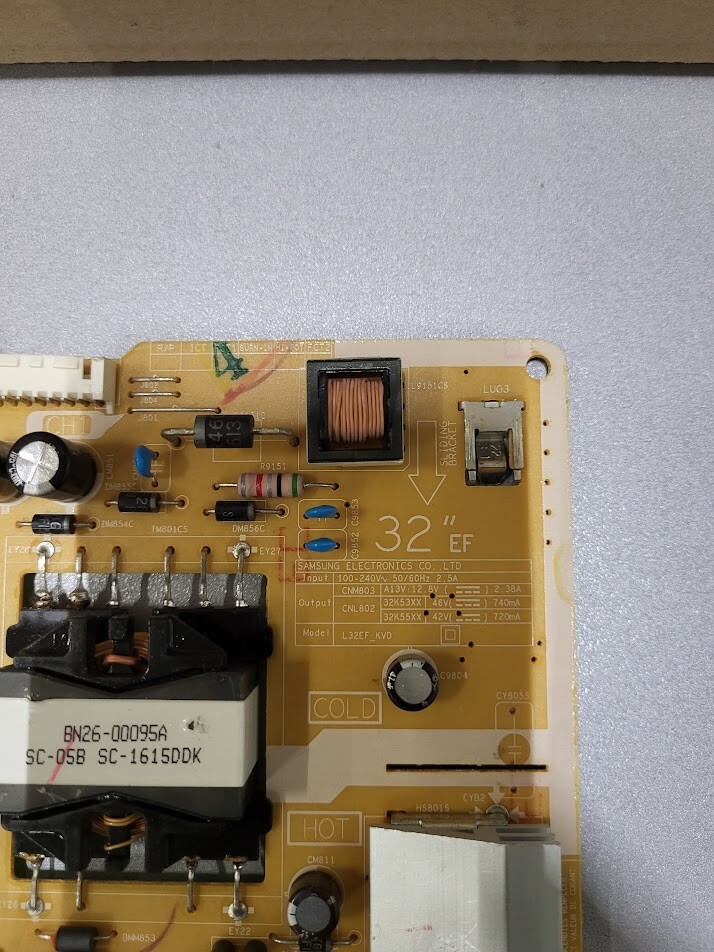 Samsung L32EF_KVD Power Supply Board for 32" TVs Fully Tested Working Condition