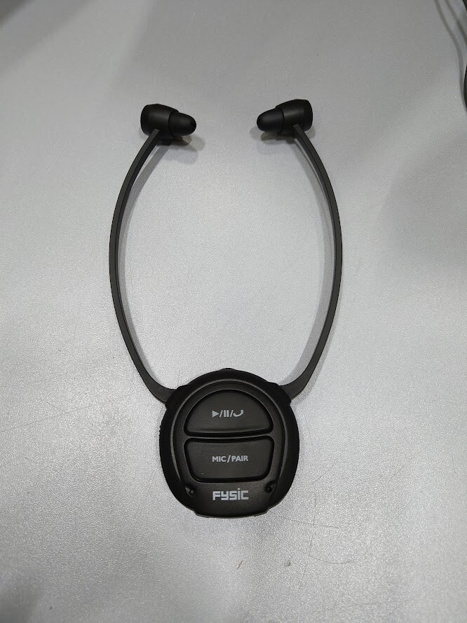 Fysic FH-76 Wireless Hearing Amplifier Headphone Black Used Working