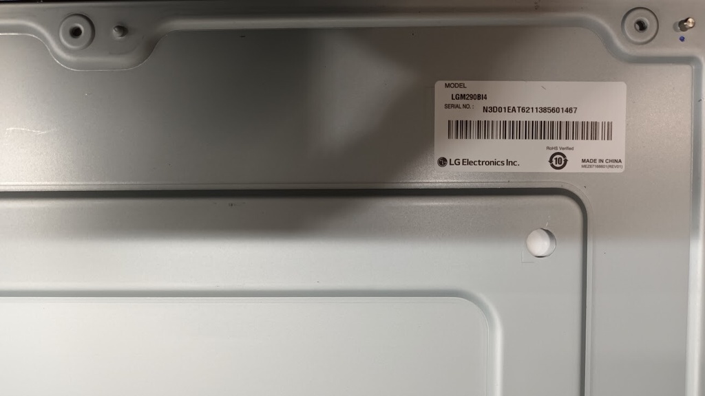 LG LGM290BI4 Display Panel - Untested, Good Visual Condition
