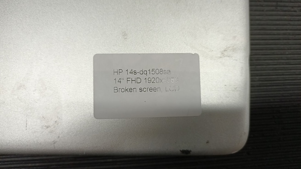 HP 14s-dq1508sa 14" FHD LCD Screen - Broken, For Parts Only, 1920x1080