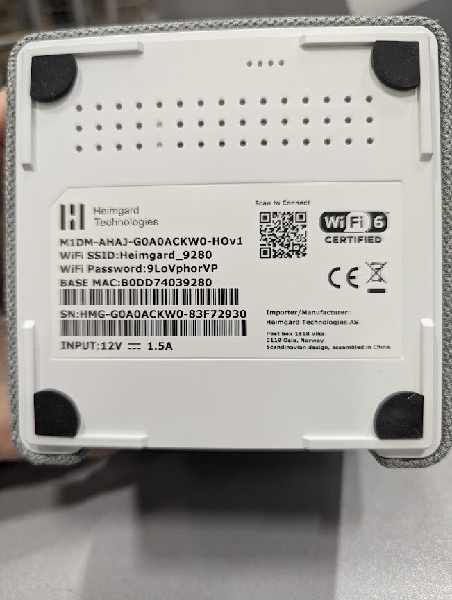 Heimgard WiFi 6 Router – For Parts/Repair, Not Working